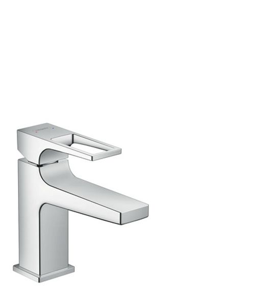 Hansgrohe-HG-Waschtischmischer-100-Metropol-chrom-kurzer-Ausl-Buegelgr-Push-Open-Ablaufg-74500000 gallery number 1